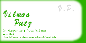 vilmos putz business card